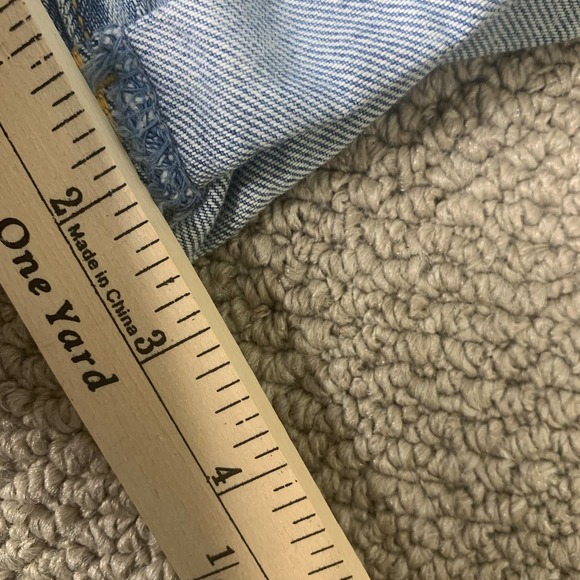 Fashion Nova Womens Shorts Size Medium Blue Medium Wash Denim Aquamarine NWT - Picture 8 of 11